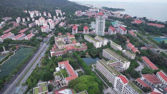 航拍厦门大学建筑