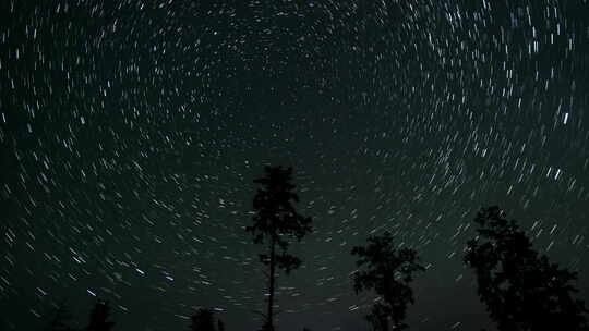 星空夜景延时大自然风景视频