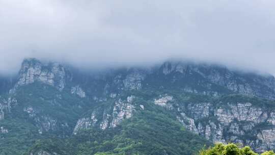 庐山五老峰云雾笼罩延时