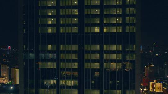 昆明汇都国际楼顶航拍昆明市中心视频素材模板下载