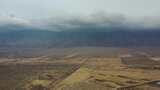 4K航拍贺兰山脉乌云密布层云叠嶂大气景观高清在线视频素材下载