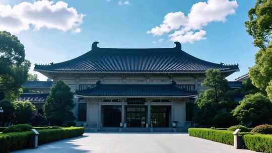 中式古建筑全景