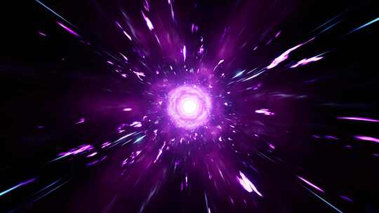 紫火能量的爆发光耀斑效应