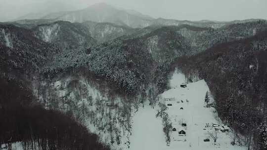 日本冬季北海道度假村视频素材模板下载