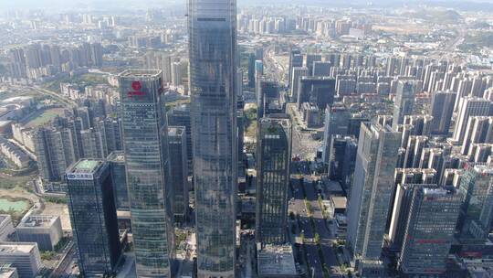 贵州第一高楼贵阳金融中心航拍视频素材模板下载
