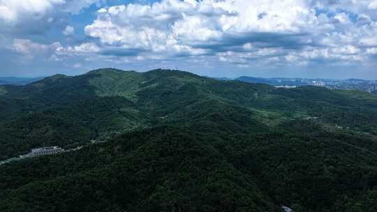 山川森林俯瞰全景广州延时
