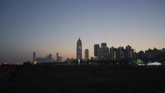 武汉江滩夜景4K