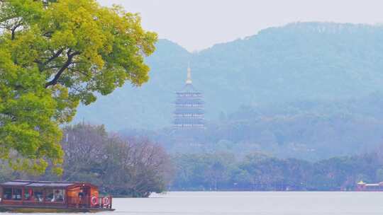 杭州西湖孤山路风景