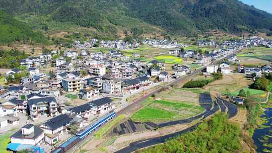 田野上的火车