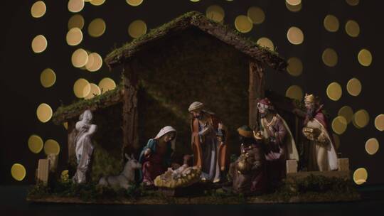 工作室拍摄的圣诞景物视频素材模板下载