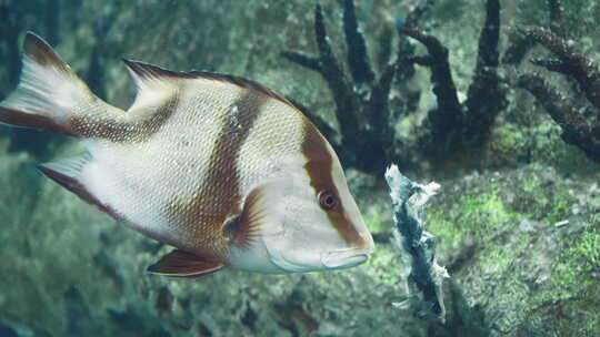 珠海长隆海洋公园水族馆里的海洋鱼类