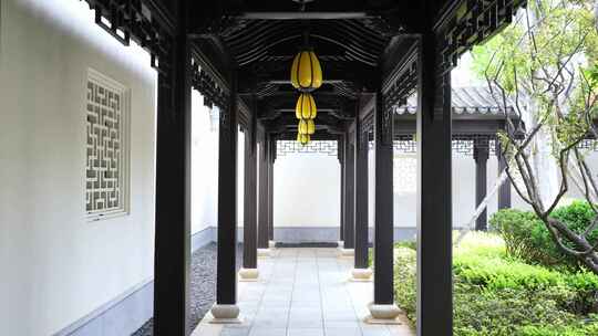 传统中式建筑长廊
