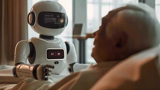 人工智能AI机器人陪伴人类生活