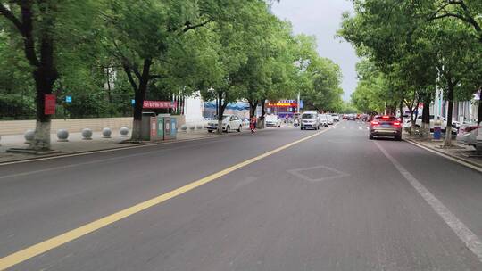 城市道路马路街头景象实拍