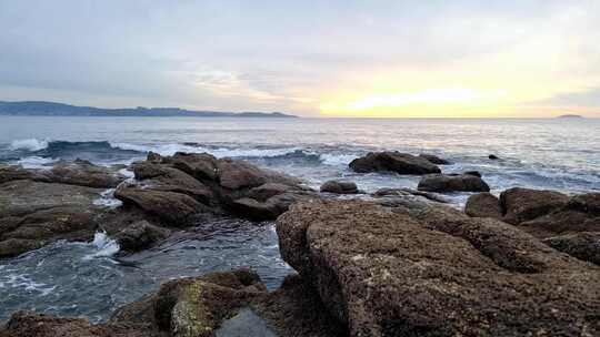 海上黎明景观日落