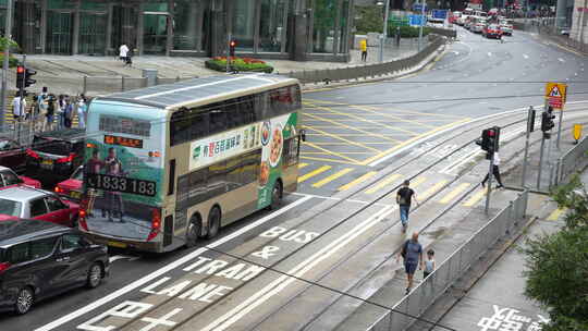 香港城市街头街道街区