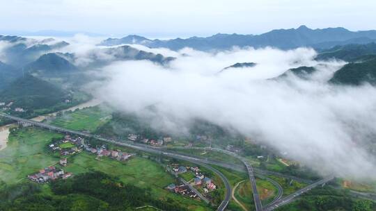 贫困山区航拍