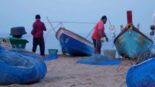 海洋景观人海滩