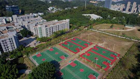 航拍福州大学铜盘校区