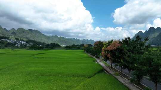 贵州黔西南兴义万峰林景区田园风光风景航拍