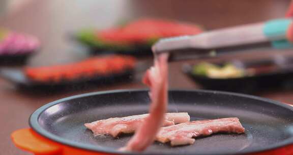 餐饮美食韩式烤肉五花肉