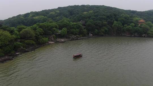 航拍无锡太湖风景