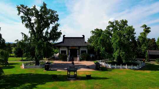 4K南京浦口古惠济寺航拍多角度大景