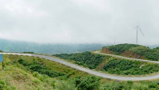 山区公路越野自驾汽车公路背景4k超清