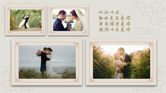 结婚纪念日电子相册AE视频素材教程下载