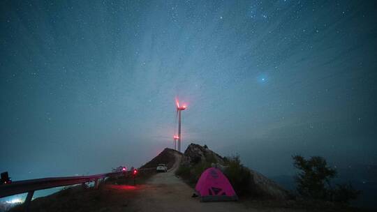 湖南衡阳衡东鸡公岩星空延时摄影