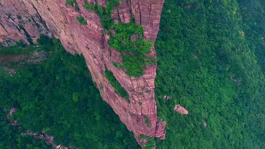 太行山宝泉水库航拍视频素材模板下载