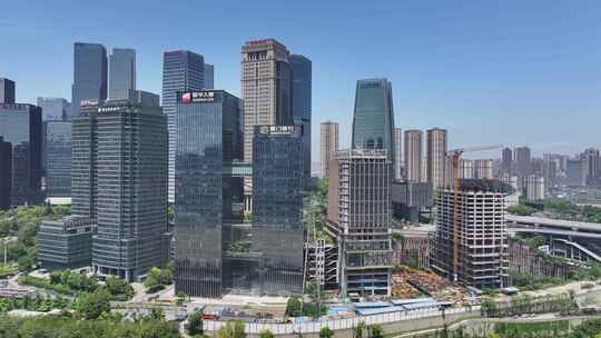 重庆江北嘴中央商务区江北城航拍