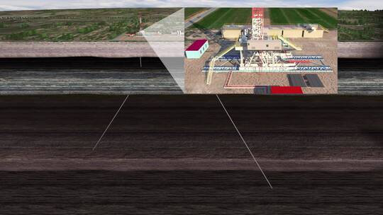 钻机动画 钻井平台 井丛场 智能扰障