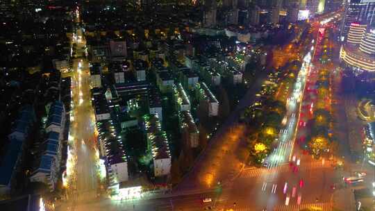 上海市浦东新区陆家嘴夜景延时风景视频素材