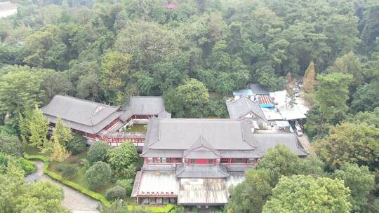 航拍广西桂林植物园视频素材模板下载