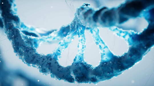 生物科技DNA基因结构三维渲染