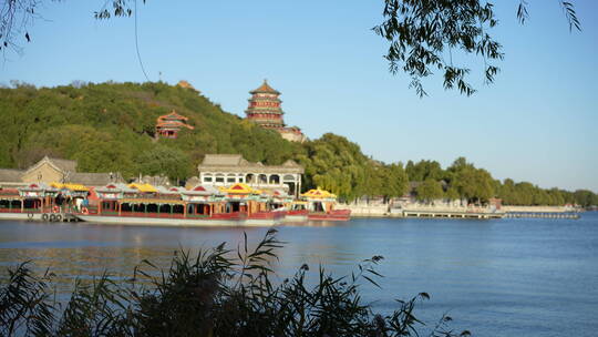 北京颐和园秋天旅游景点景区