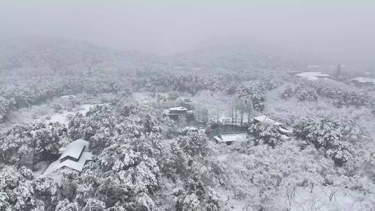 武汉东湖风景区冬季雪景风光