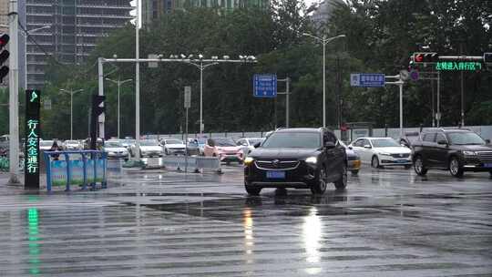 雨天 下雨 城市风光 写意 台风 雨中景色