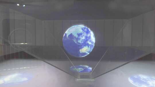 科技馆的地球模型视频素材模板下载