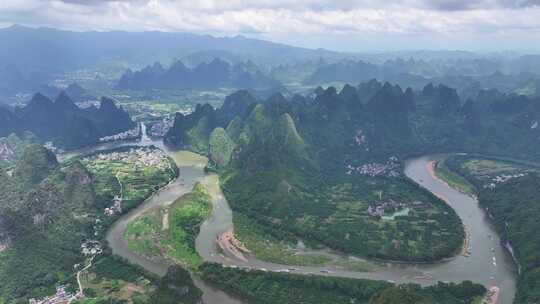 航拍风景 桂林山水 大美中国 壮丽山河