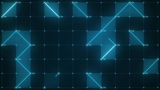 36个高科技点线连接LED背景视频素材合集视频素材模板下载