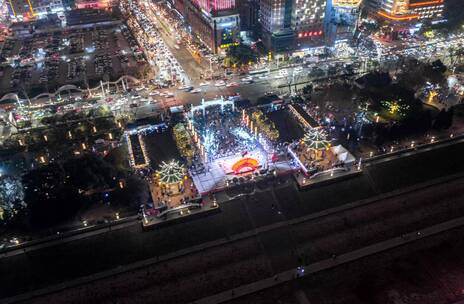 湖北宜昌航拍延时 夜景延时 延时