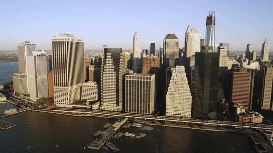 纽约城市航拍视频素材模板下载