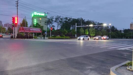 城市道路马路街头景象实拍