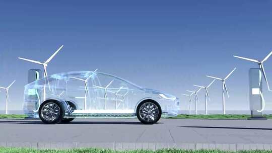 现代化氮气新能源发电特斯拉电车智能驾驶