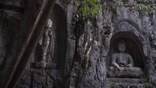 杭州灵隐寺飞来峰塑像