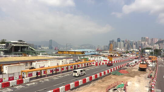 香港中环建筑工地