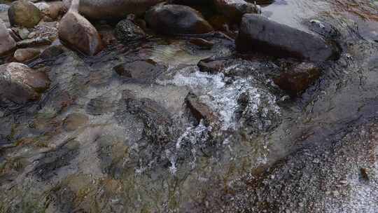 山涧河流小溪岩石流水升格