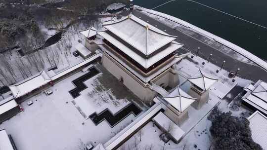 西安大唐芙蓉园雪景